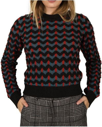 M Missoni Zig Zag Knitted Sweater - Black