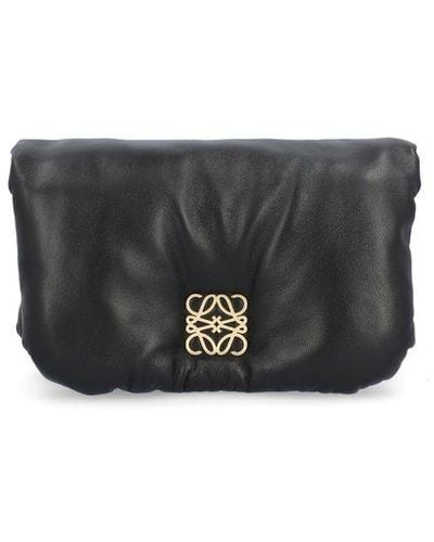 Loewe Mini Puffer Goya Shoulder Bag - Black