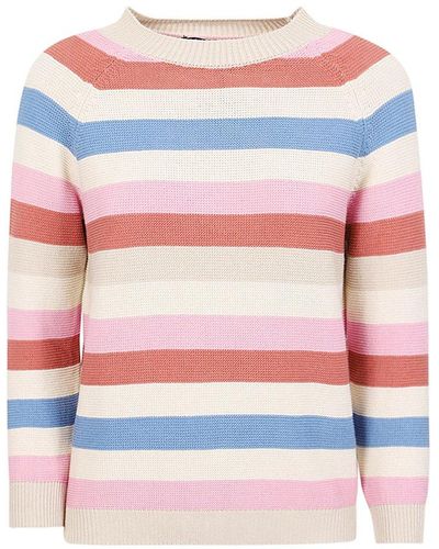 Weekend by Maxmara Striped Relaxed Fit Jumper - Pink