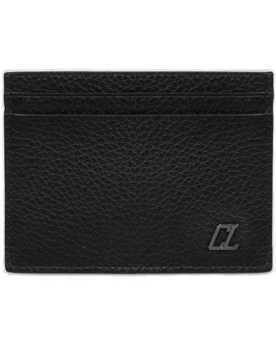 Christian Louboutin Logo Plaque Card Case - Black