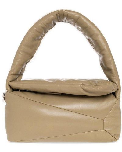 Loewe Zip-detailed Shoulder Bag - Metallic