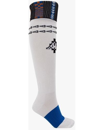 Marcelo Burlon Socks With Logo - Blue