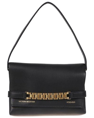 Victoria Beckham Chain-detailed Top Handle Bag - Black