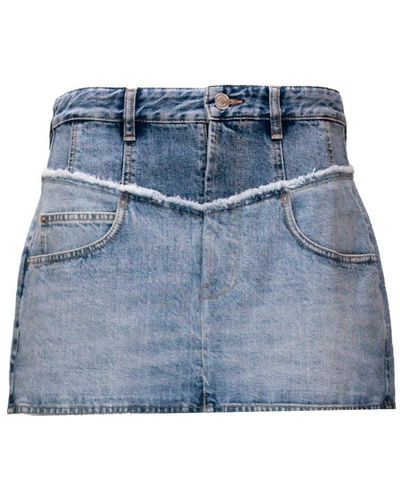 Isabel Marant High-waist Denim Mini Skirt - Blue