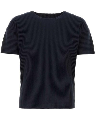 Homme Plissé Issey Miyake Basic Straight Hem T-shirt - Black