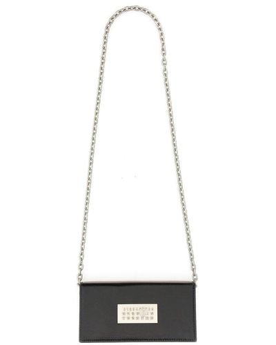 MM6 by Maison Martin Margiela Wallet With Chain - White