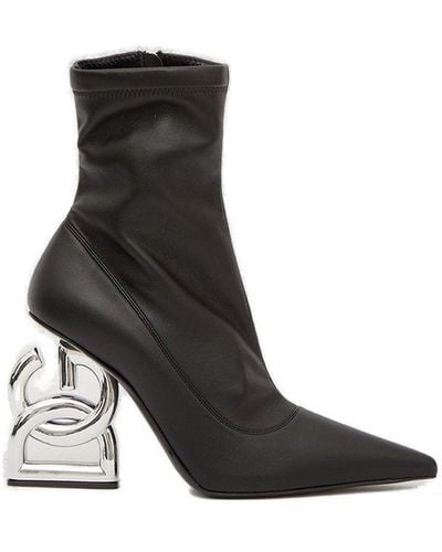 Dolce & Gabbana Dg Pop Ankle Boots - Black