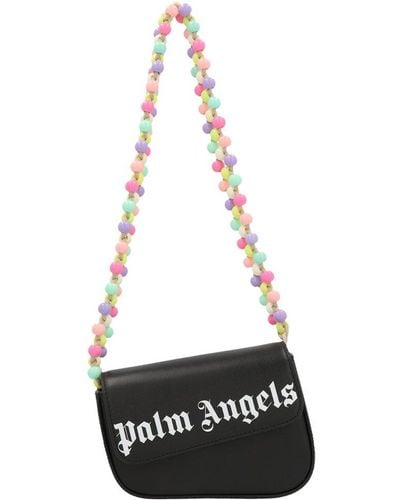 Palm Angels Beads Strap Crash Shoulder Bag - White