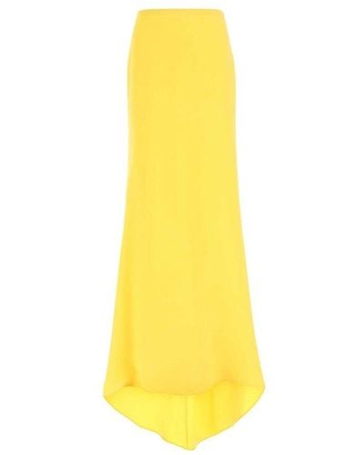 Valentino High Waist Maxi Skirt - Yellow