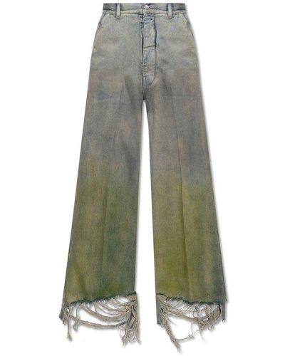 Rick Owens Wide Jeans - Green