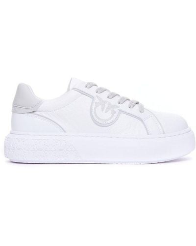 Pinko Logo Detailed Platform Low-top Sneakers - White