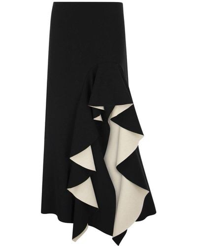 Sportmax Portmax Vongola - Skirt With Flares - Black
