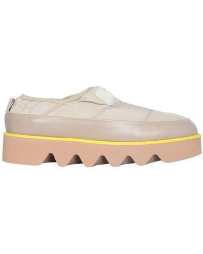 MSGM Puffed Trainers - Natural