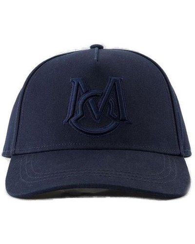 Moncler Logo Embroidered Baseball Cap - Blue