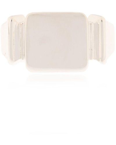 Bottega Veneta Silver Ring, - Natural