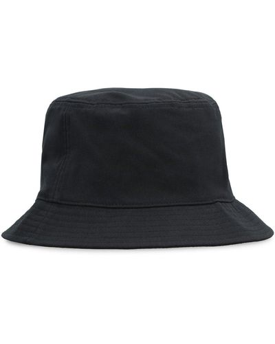 Stone Island Bucket Hat With Logo - White