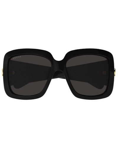 Gucci Square Frame Sunglasses - Black