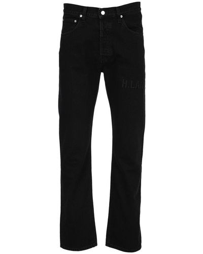 Helmut Lang Monogram High-rise Straight Jeans - Black