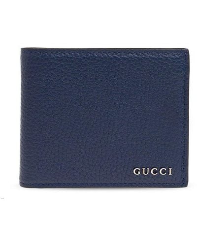 Gucci Leather Wallet, - Blue