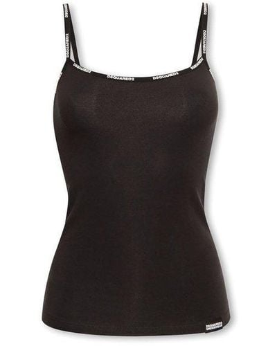 DSquared² Form-Fitting Tank Top - Black