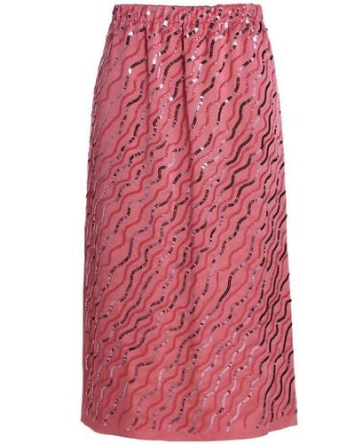 Marni Skirt With Sequins - Pink