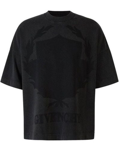 Givenchy Shadow Cotton T-Shirt - Black