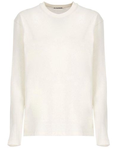 Jil Sander Cotton And Cashmere T-shirt - White