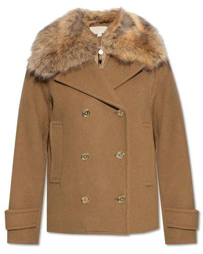 MICHAEL Michael Kors Double-Breasted Jacket, ' - Natural