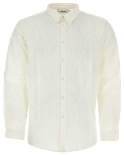 GIMAGUAS Beau Long-sleeved Button-up Shirt - White