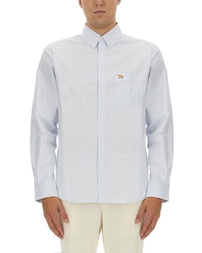 Maison Kitsuné Shirt With Logo - White