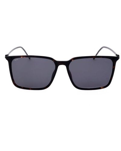 BOSS 1371/s Rectangle Frame Sunglasses - Black