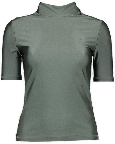 Coperni High-neck Fitted Top - Green