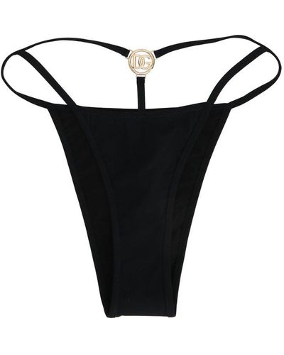 Dolce & Gabbana Logo Bikini Bottom - Black