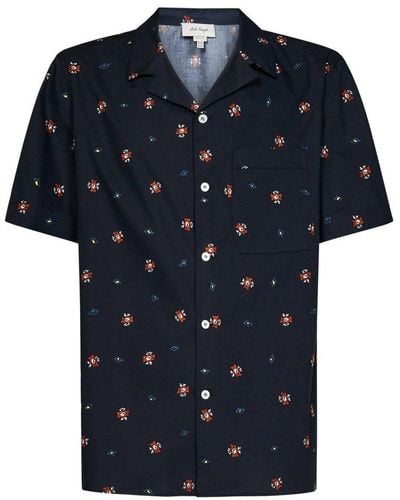 Nick Fouquet Graphic Printed Short Sleeved Shirt - Black