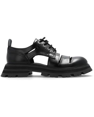 Alexander McQueen Lace-up Derby Shoes - Black