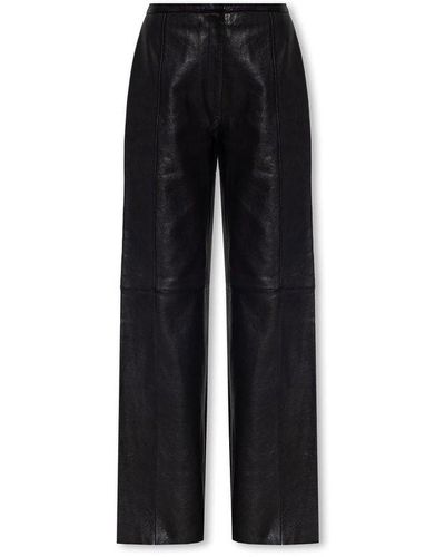 Forte Forte Leather Trousers - Black