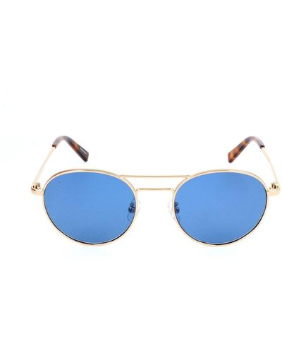Zegna Aviator Frame Sunglasses - Blue