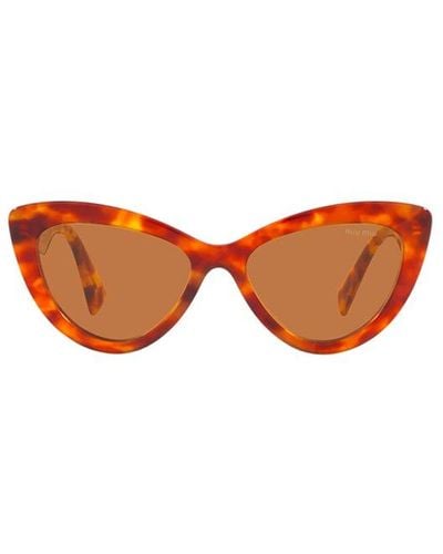 Miu Miu Cat-eye Frame Sunglasses - Orange