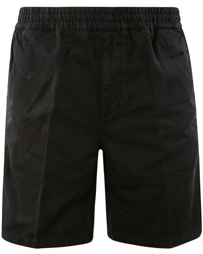 Carhartt Flint Logo Patch Shorts - Black