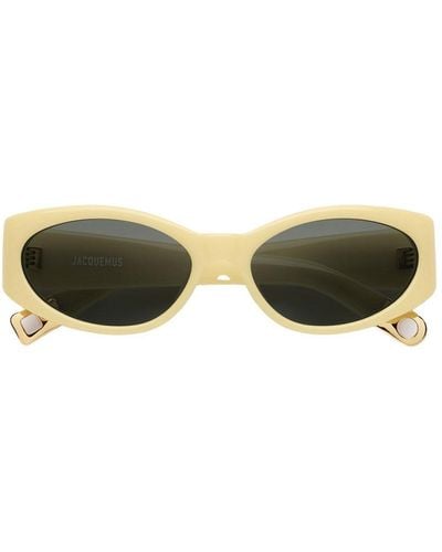 Jacquemus Oval Frame Sunglasses - Green