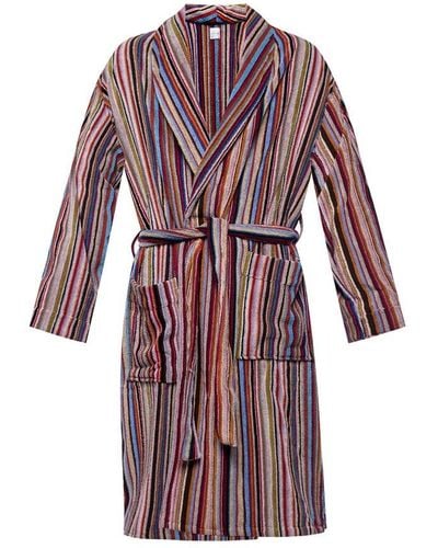 Paul Smith Bathrobe With Logo - Red