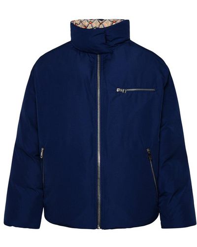 Etro Blue Polyester Jacket