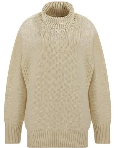Sa Su Phi Turtleneck Long-sleeved Sweater - Natural