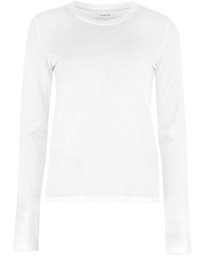 Vince Long-sleeved Crewneck T-shirt - White
