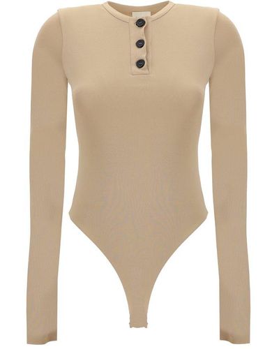 Khaite The Janelle Long-sleeved Bodysuit - White