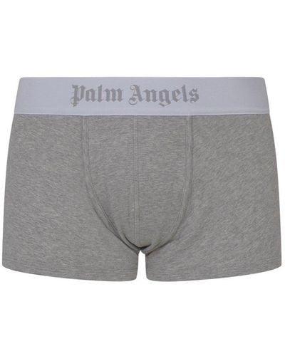 Palm Angels Three Pack Logo Waistband Boxers - Gray