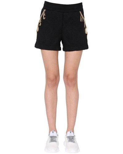Moschino Smile Quilted Bermuda - Black