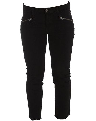 Zadig & Voltaire Ava Frayed-hem Jeans - Black