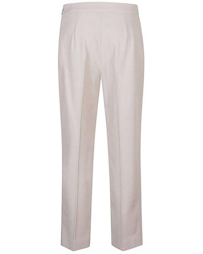 Fendi Straight-leg Cropped Tailored Pants - Gray