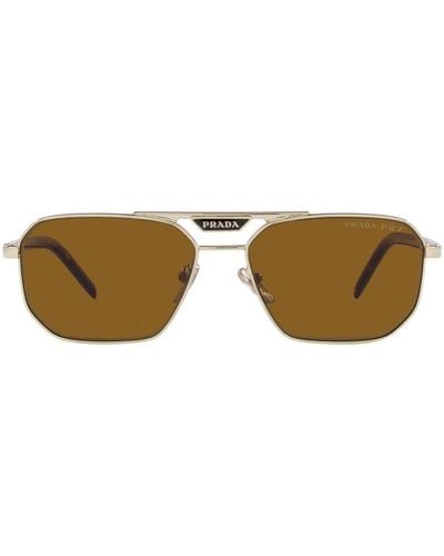 Prada Aviator Sunglasses - Brown